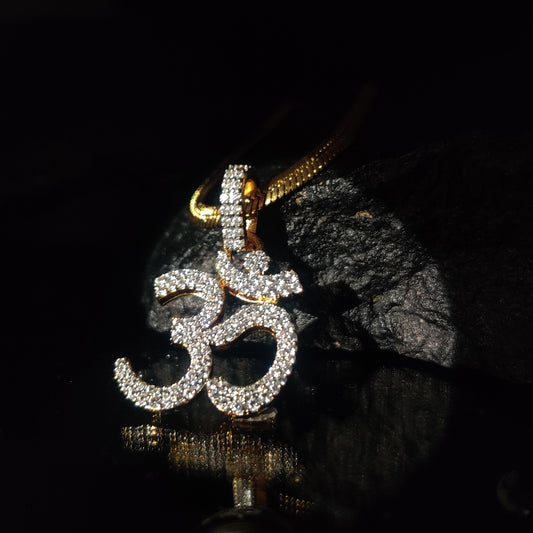Legacy Divine Om Diamond Pendant with Chain