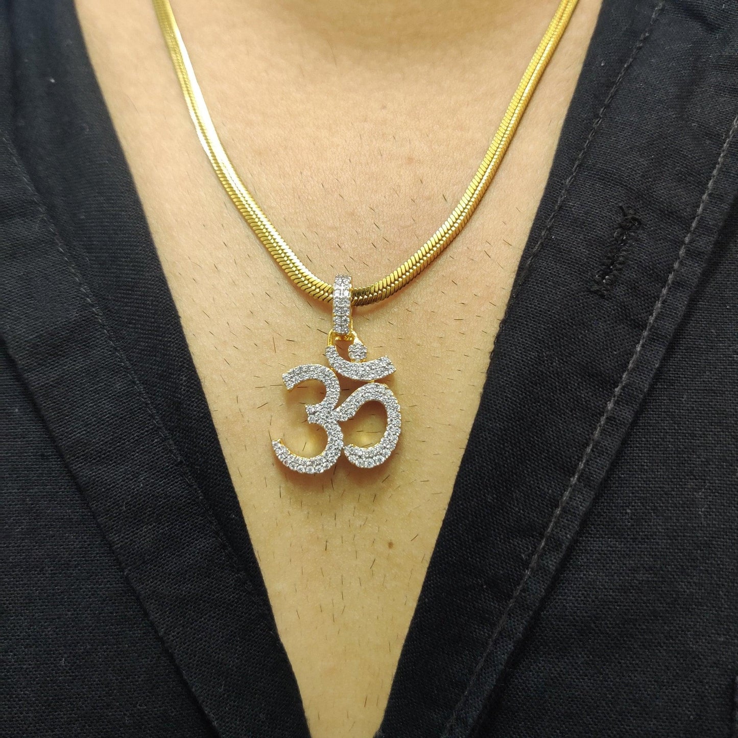 Legacy Divine Om Diamond Pendant with Chain