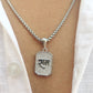 Silver Plated CZ Shree Ram Pendant with Chain